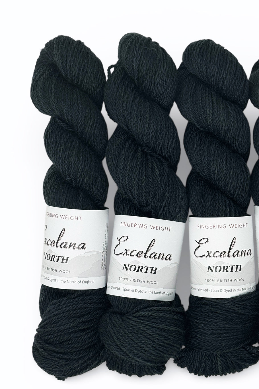 Excelana North Fingering Weight - Charcoal