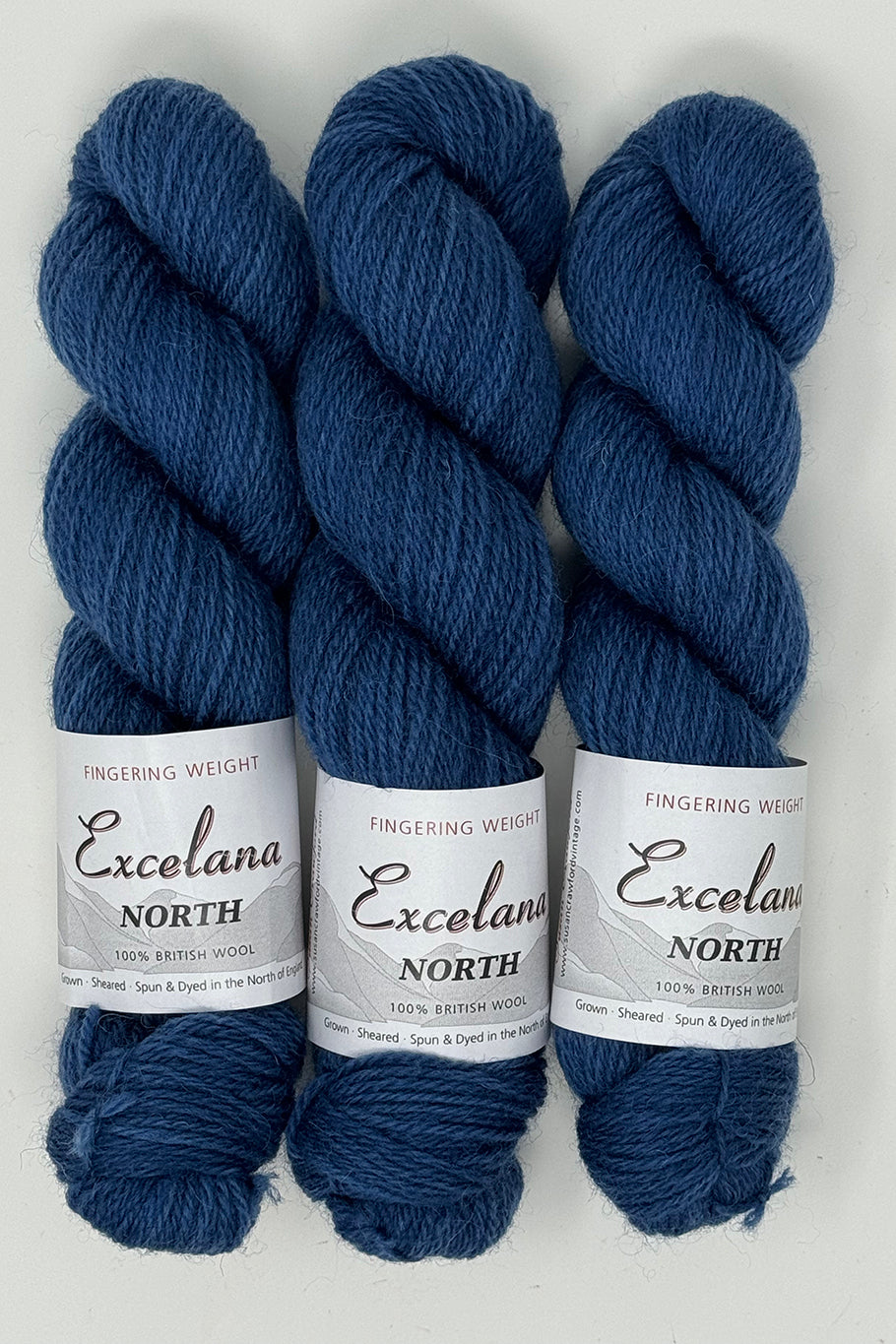 Excelana North Fingering Weight - Cornflower Blue