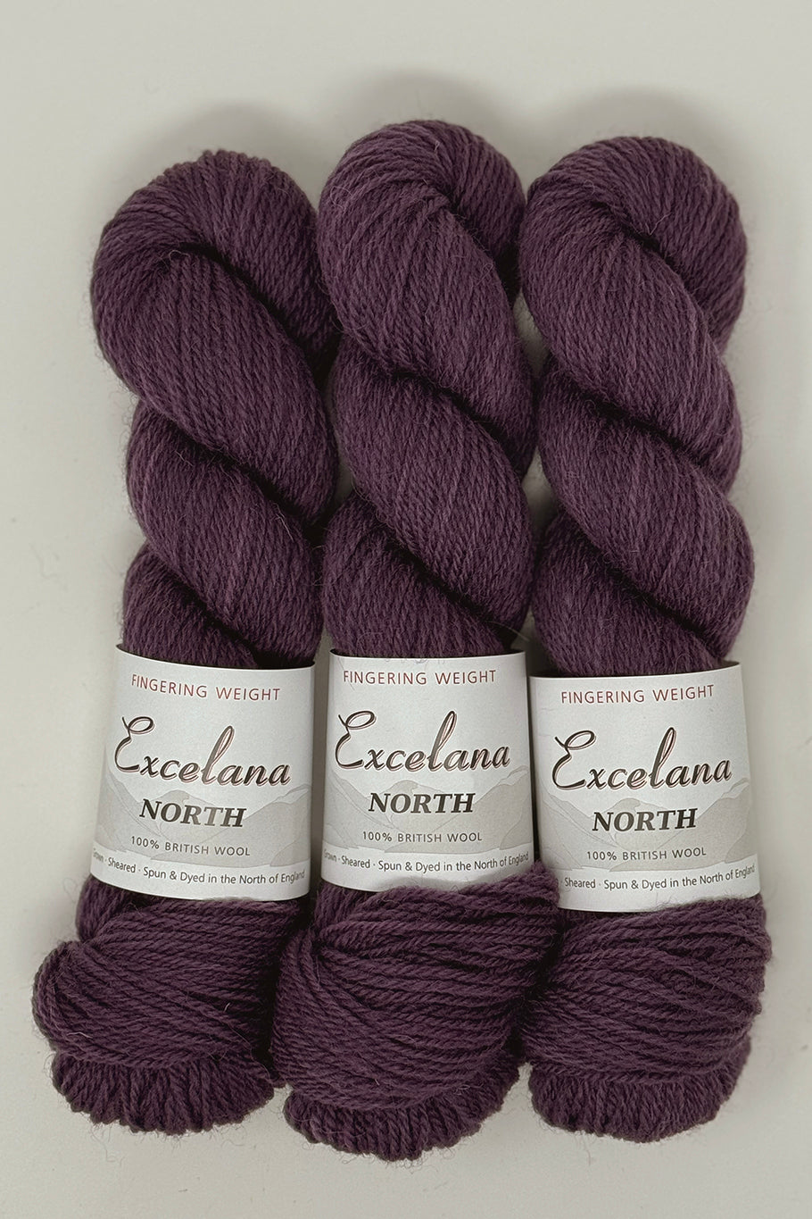 Excelana North Fingering Weight - Damson Wine