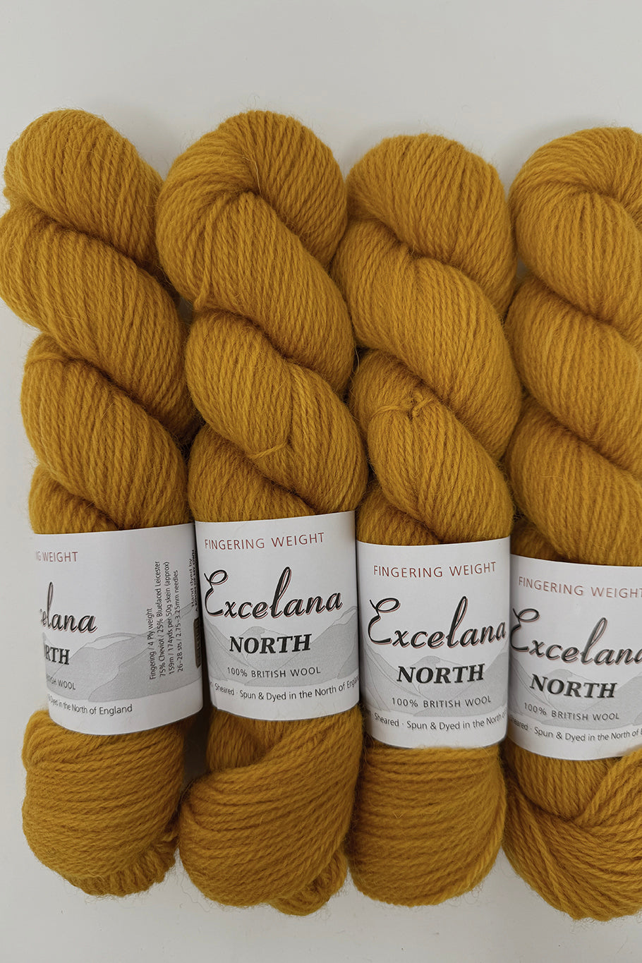 Excelana North Fingering Weight - English Mustard