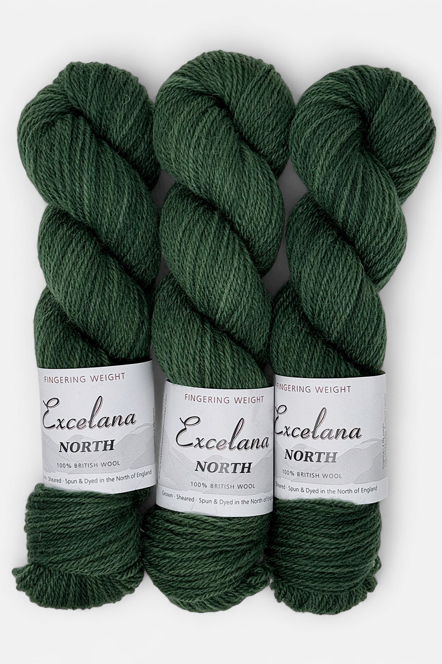 Excelana North Fingering Weight - Land Army Green