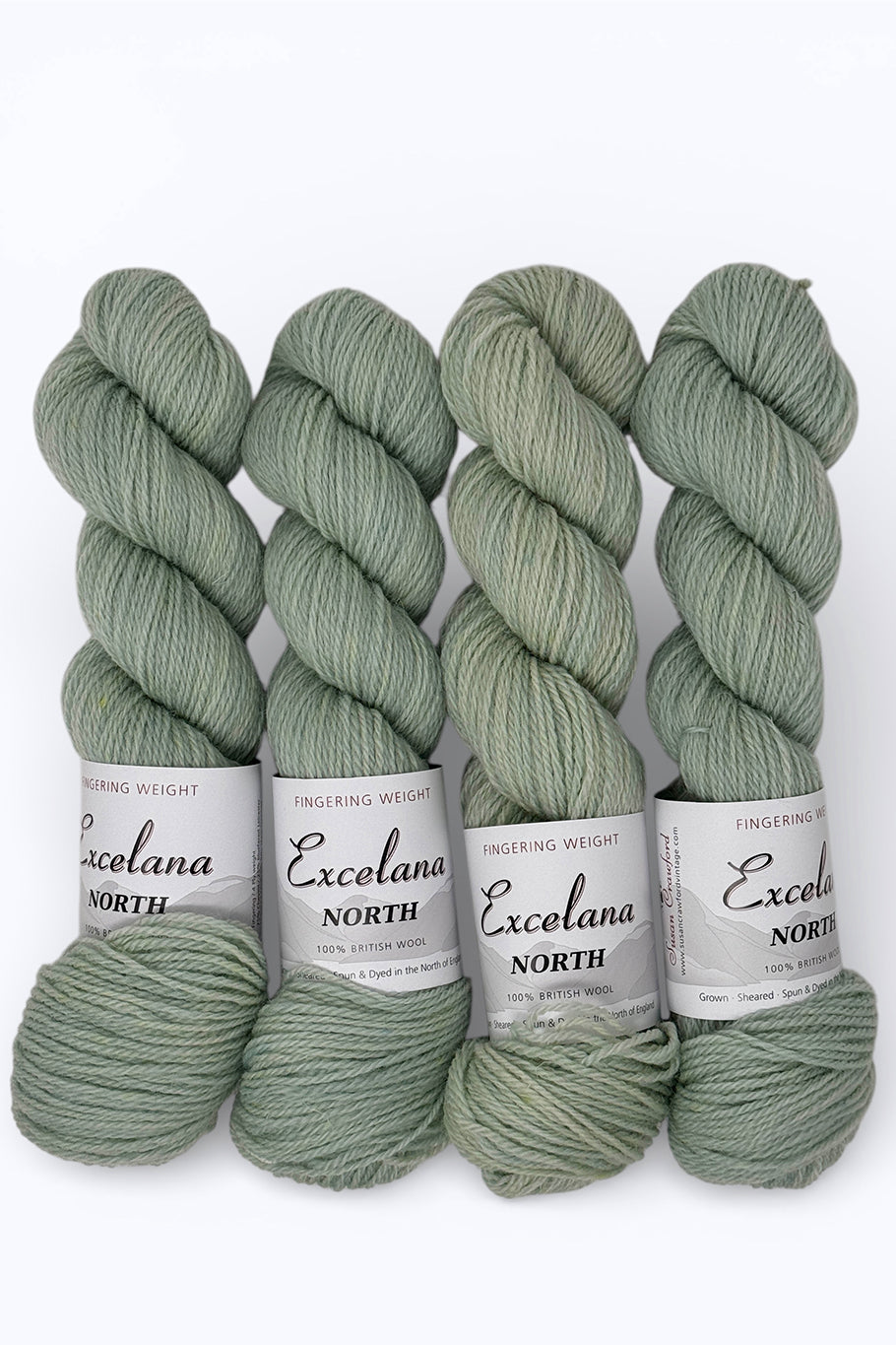 Excelana North Fingering Weight - Nile Green