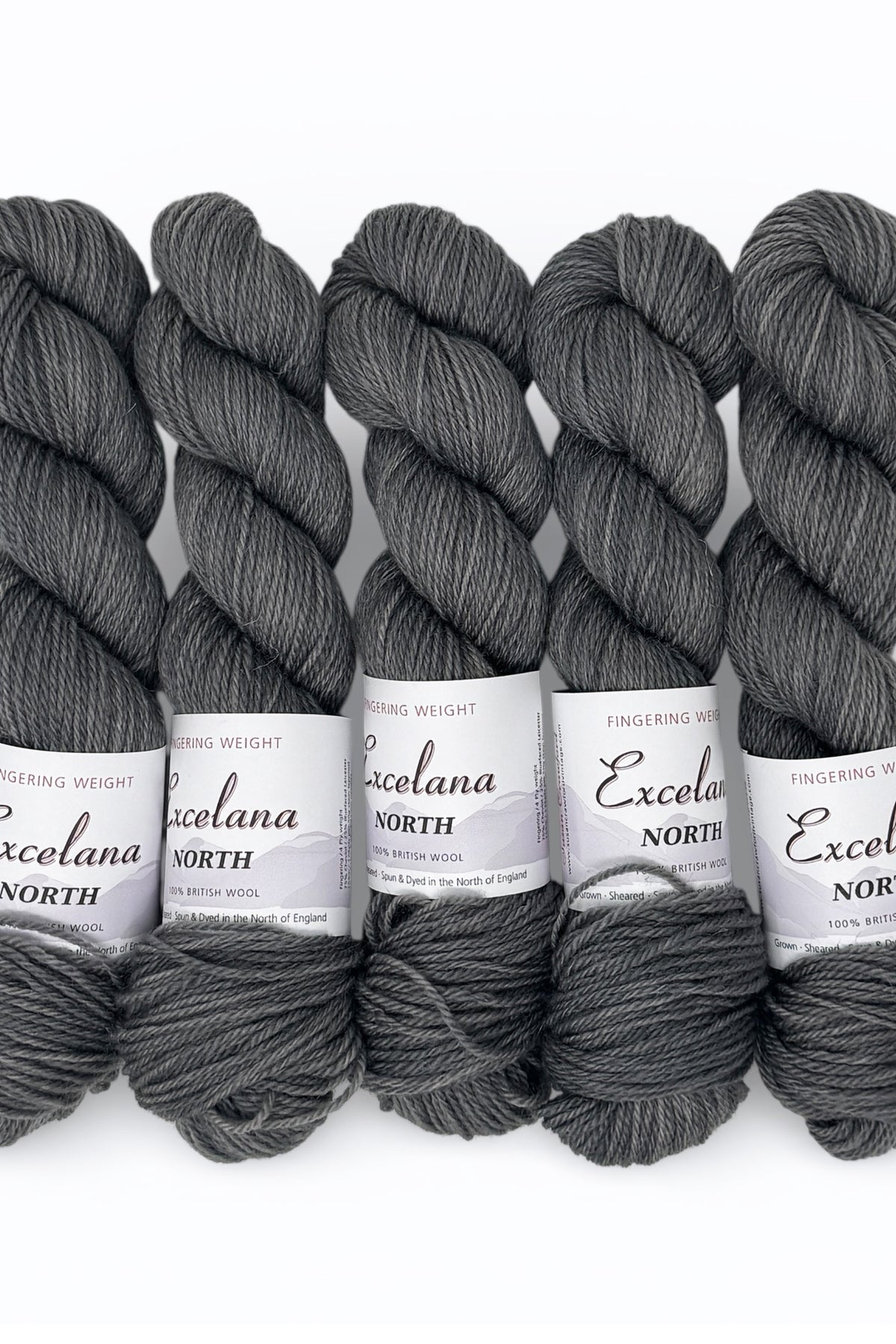 Excelana North Fingering weight - Happy Accident - Pale Persian Grey