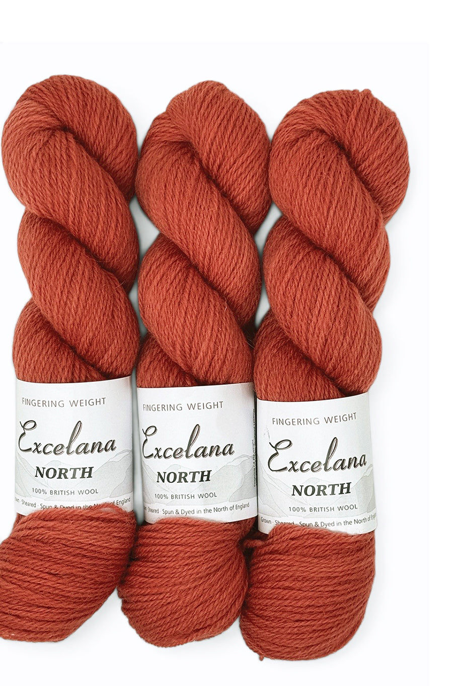 Excelana North Fingering Weight - Coral Lombard