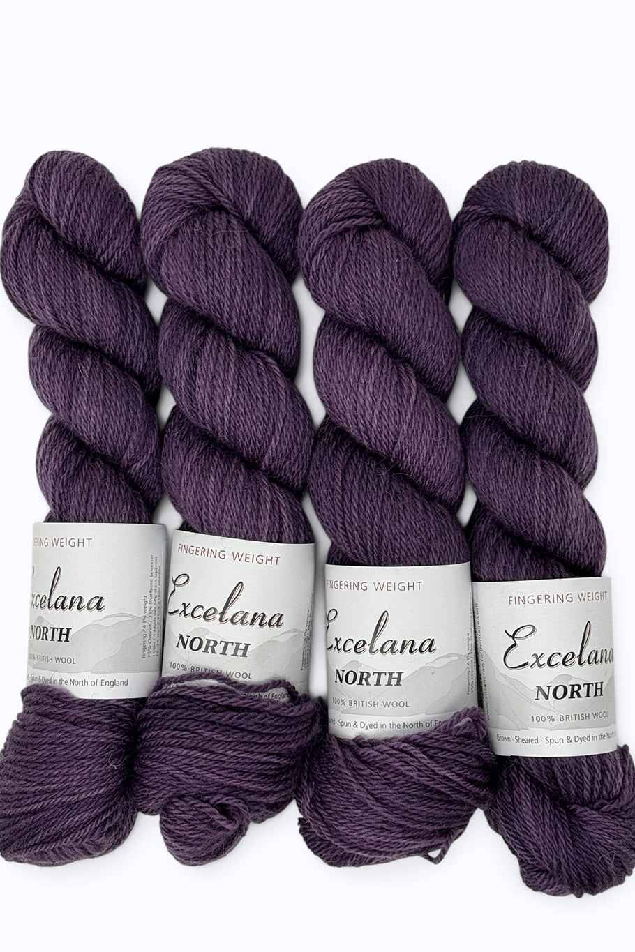 Excelana North Fingering Weight - Damson Wine