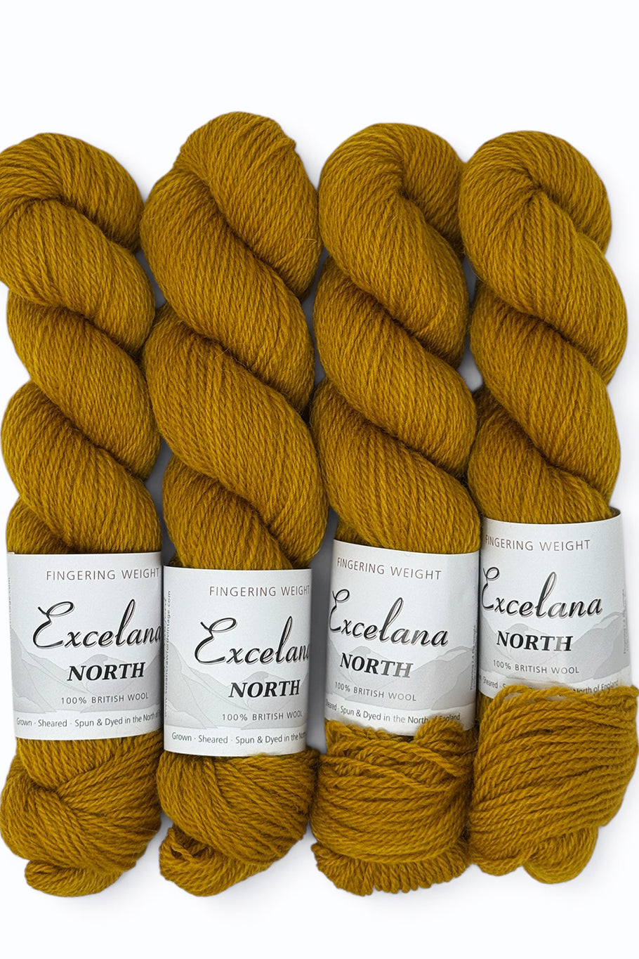 Excelana North Fingering Weight - English Mustard