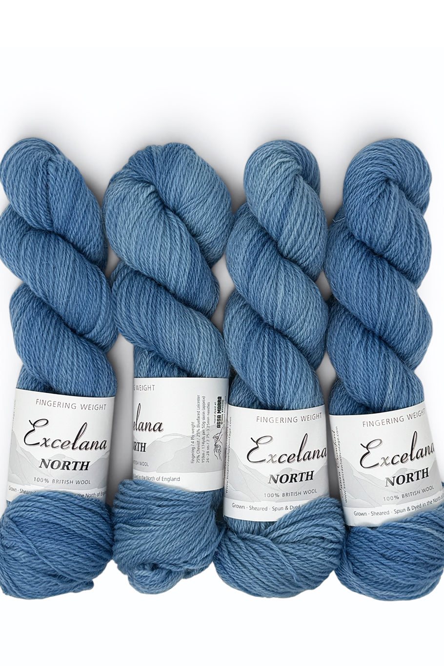 Excelana North Fingering Weight - Himalayan Blue