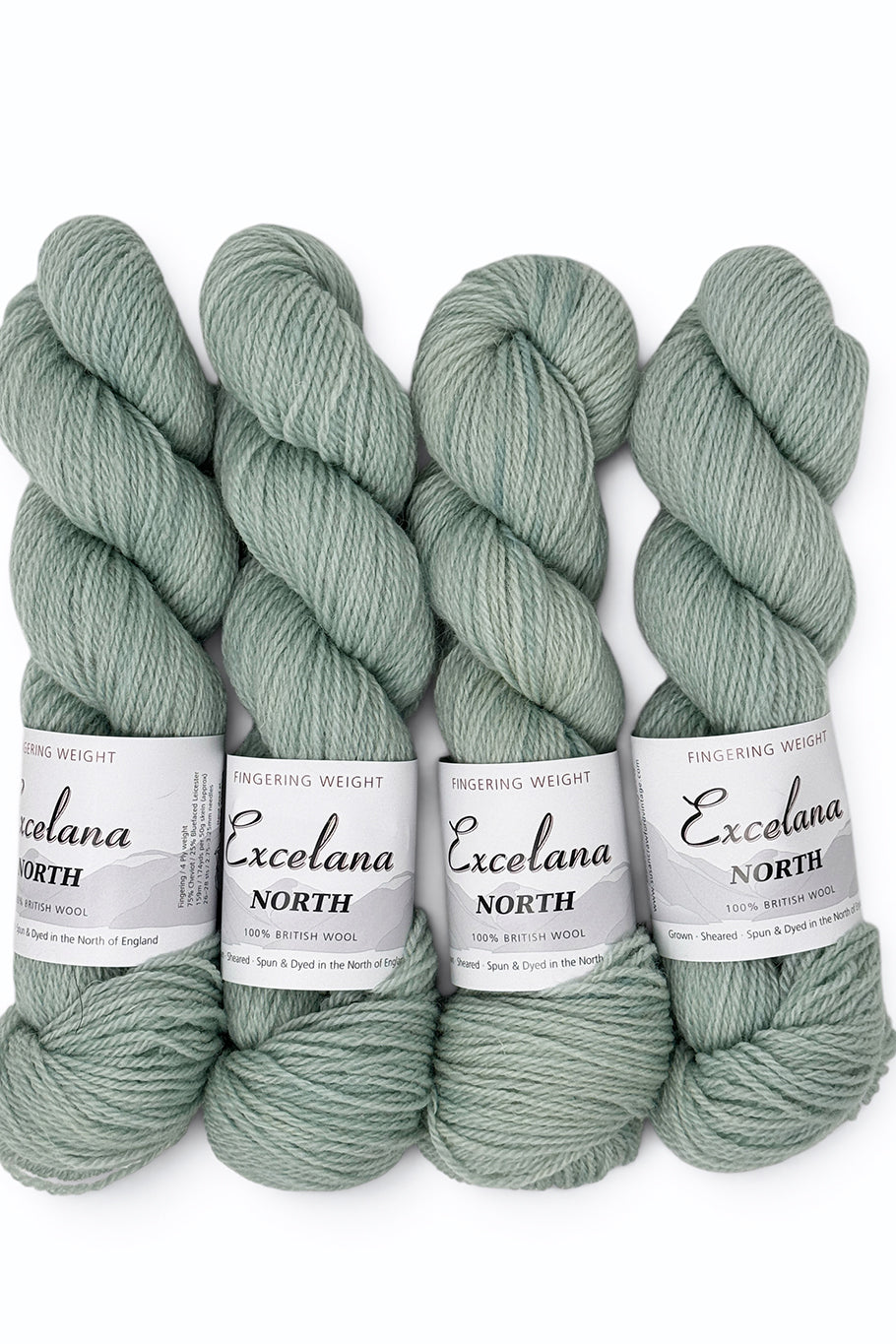 Excelana North Fingering Weight - Nile Green