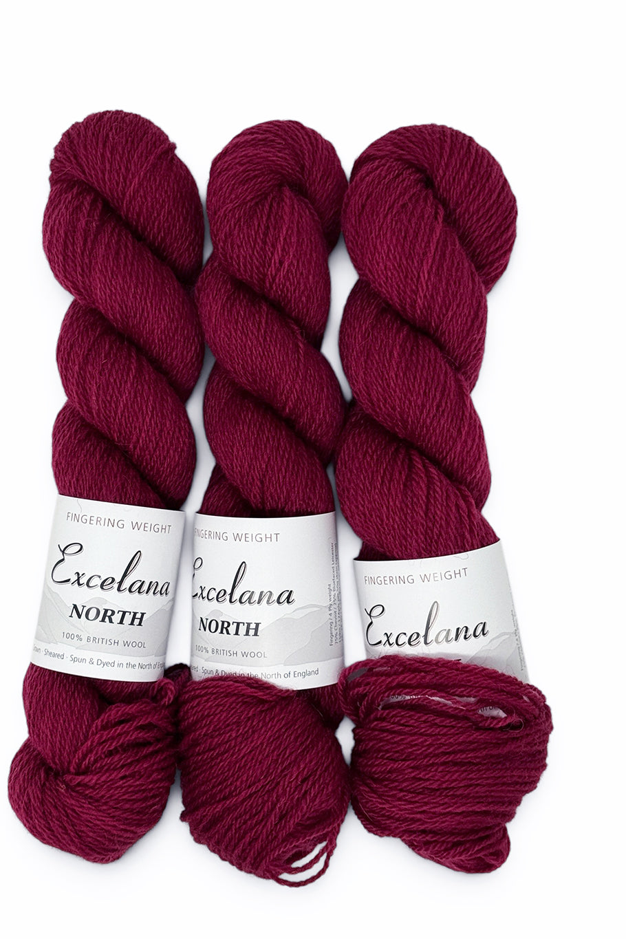 Excelana North Fingering Weight - Plum Jam