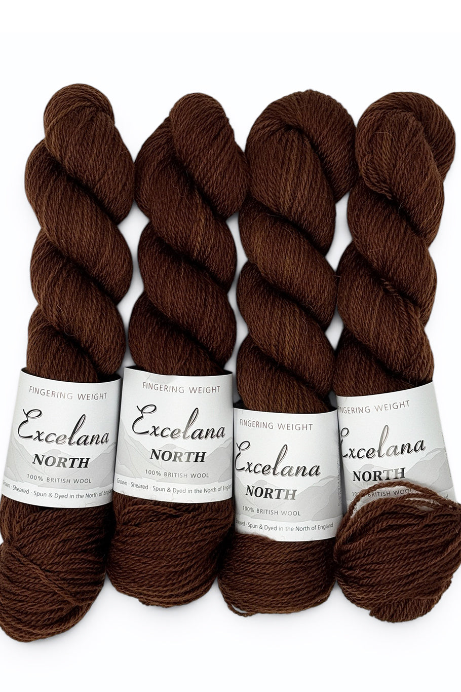 Excelana North Fingering Weight - Sweet Chestnut