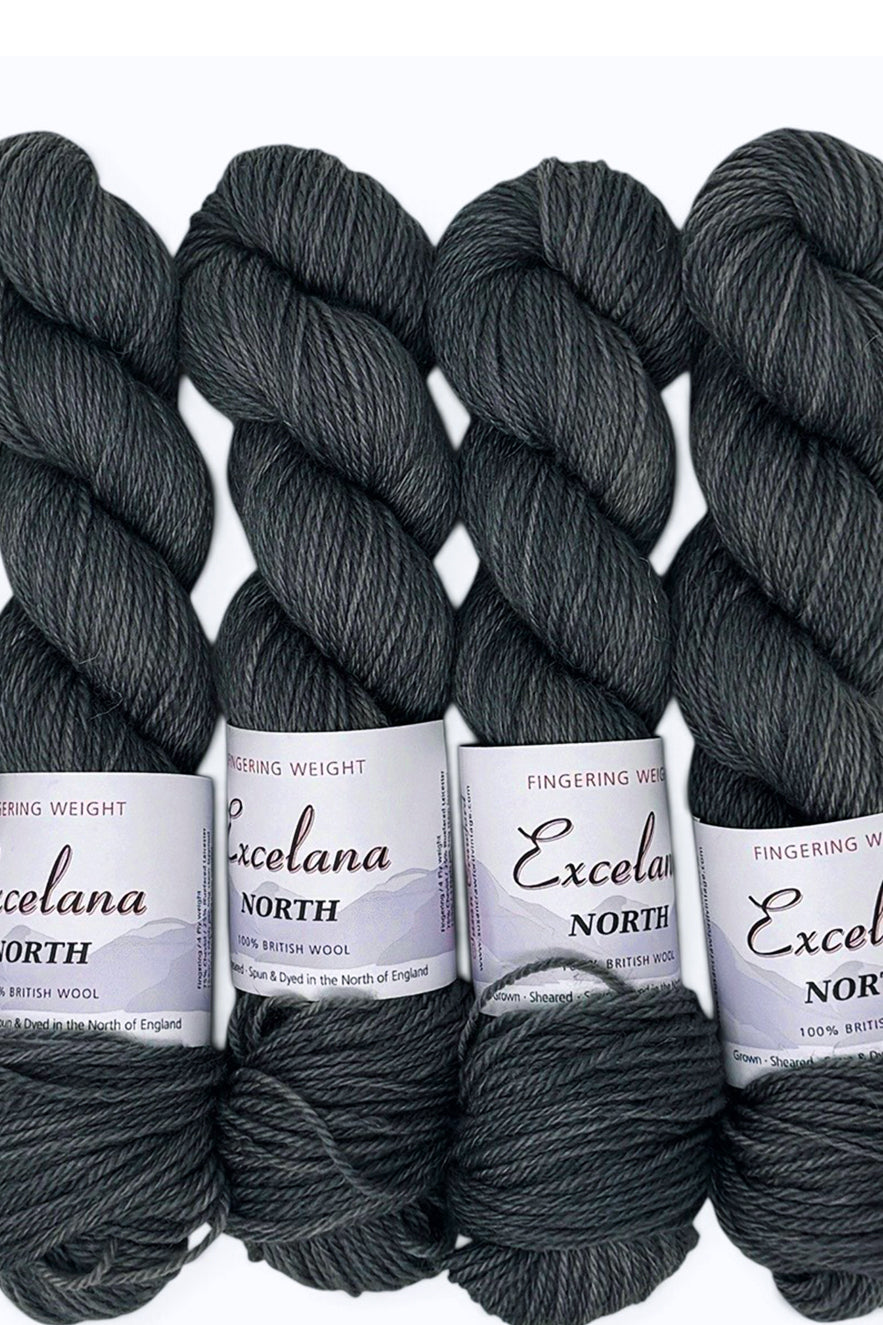 Excelana North Fingering Weight - Persian Grey