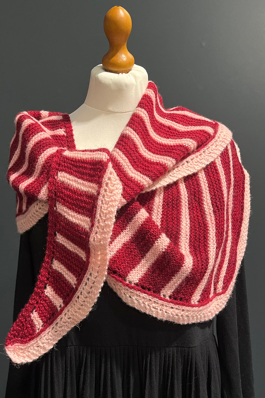 FUBC Shawl #2 PINK AND RED