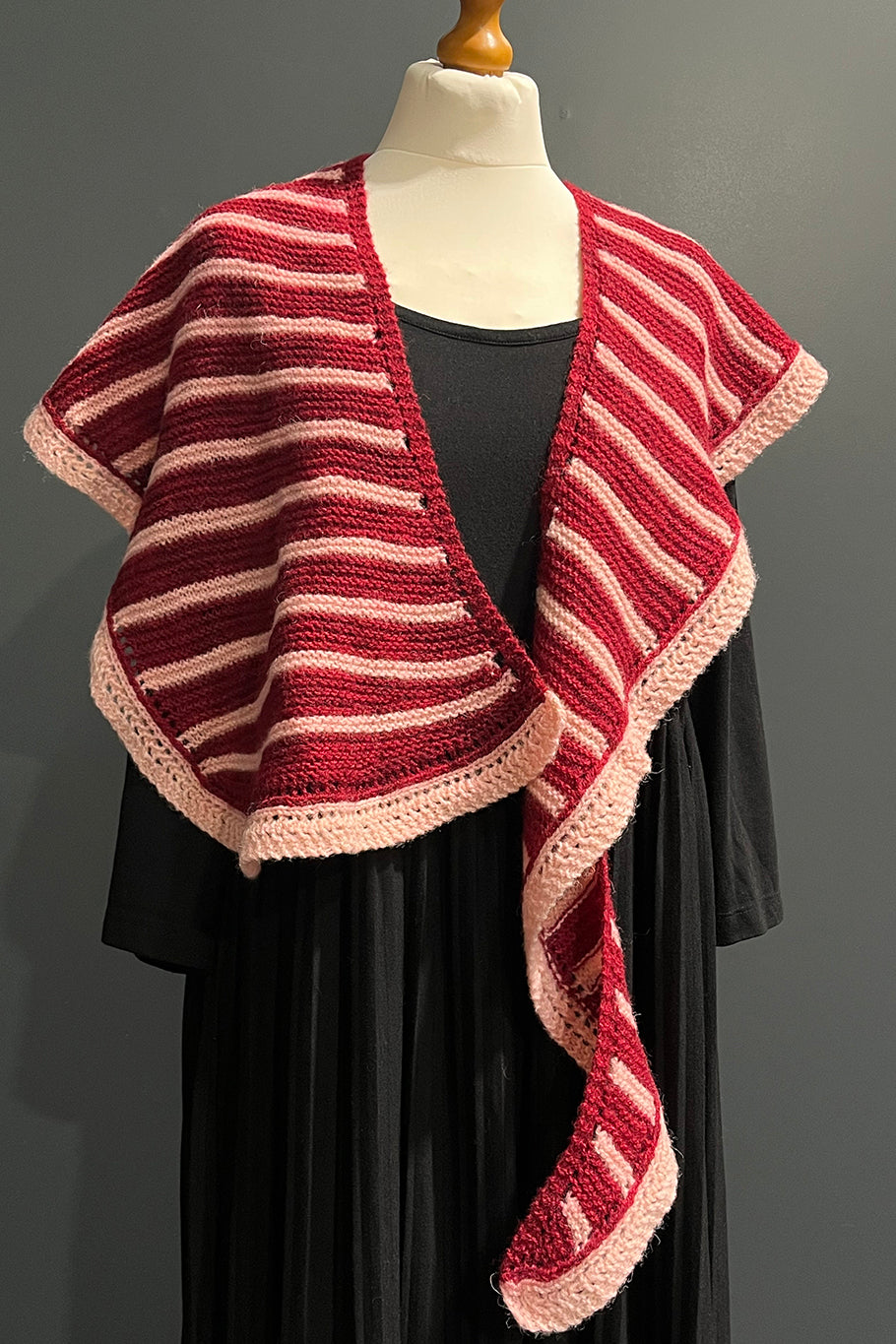 FUBC Shawl #2 PINK AND RED