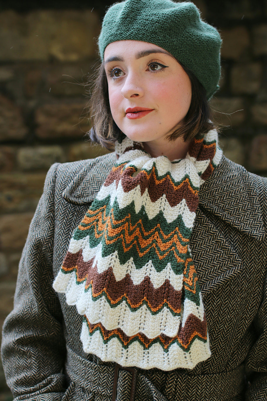 Feather Stitch Scarf Yarn Kit