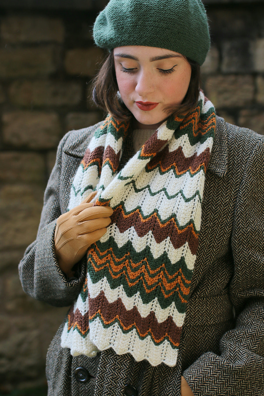 Feather Stitch Scarf Yarn Kit