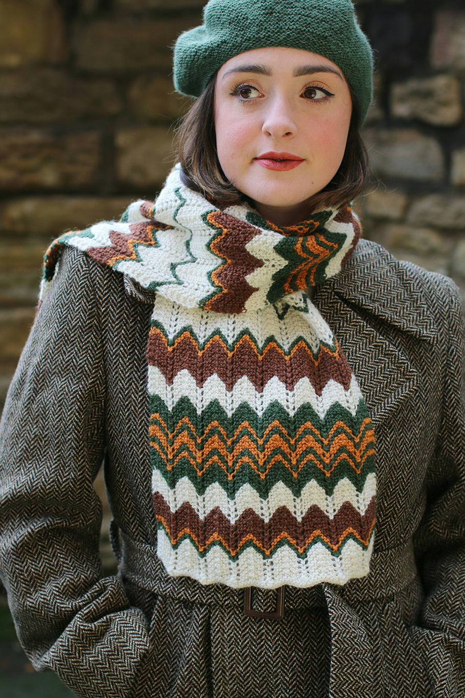 Feather Stitch Scarf Yarn Kit