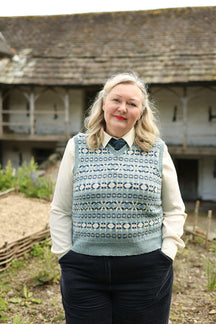Pattern - Lady's Sleeveless Fair Isle Pullover