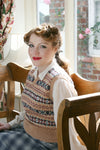 Pattern - Lady&#39;s Sleeveless Fair Isle Pullover