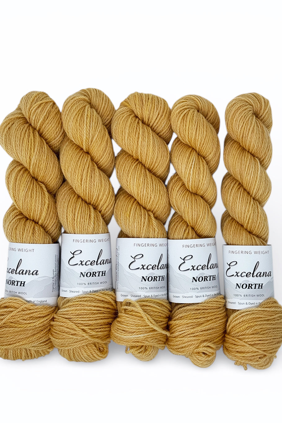 Excelana North Fingering weight - Happy Accident - Yellow Saharan Sand
