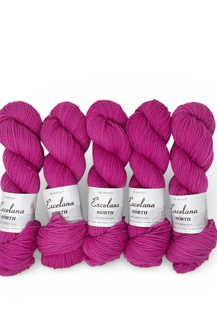 Excelana North DK - Happy Accident - Fuchsia Pink