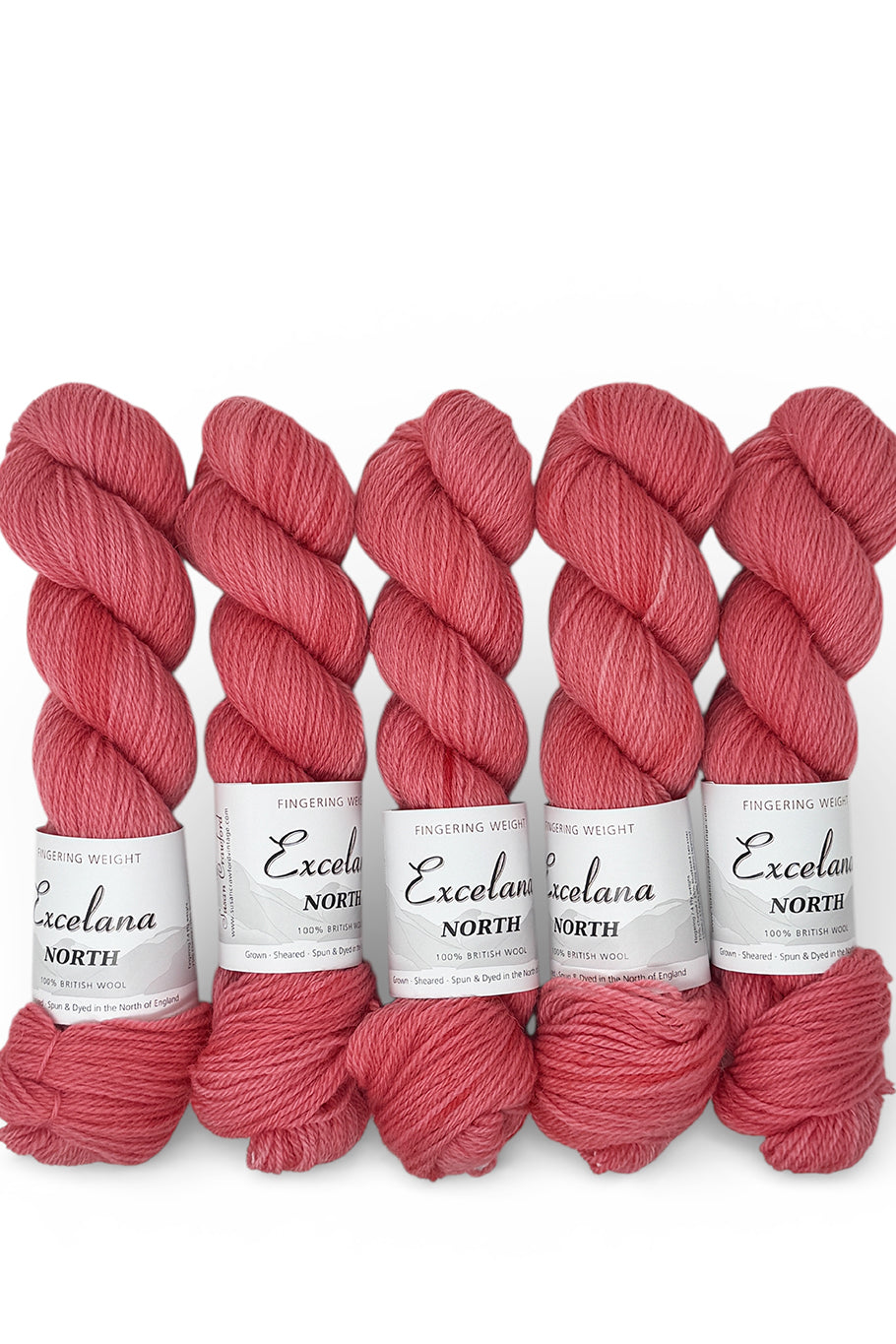 Excelana North Fingering weight - Happy Accident - Bubble-gum Pink