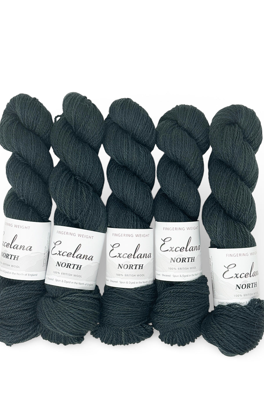 Excelana North Fingering weight - Happy Accident - Darkest teal