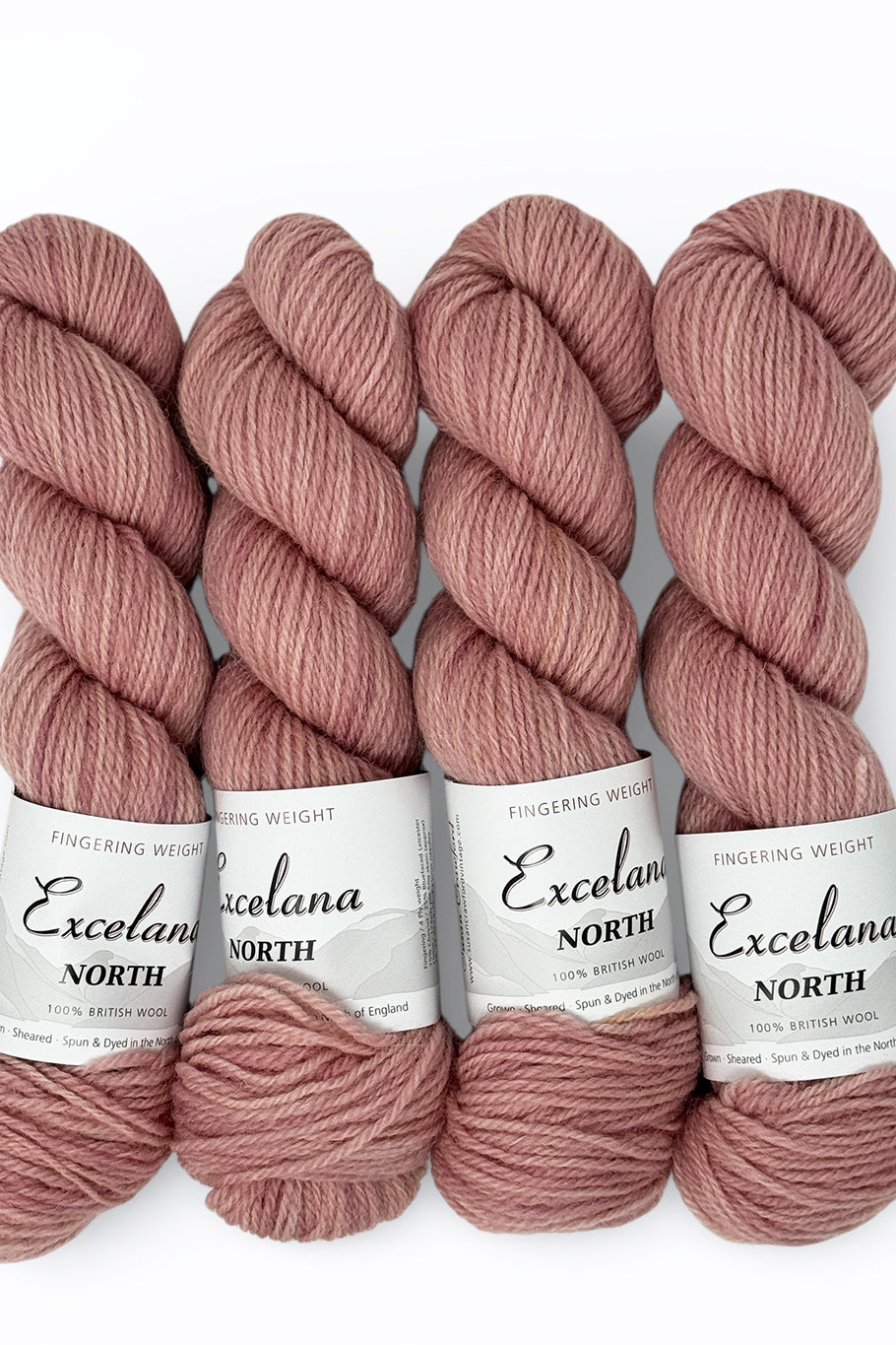 Excelana North Fingering weight - Happy Accident - Deep French Rose