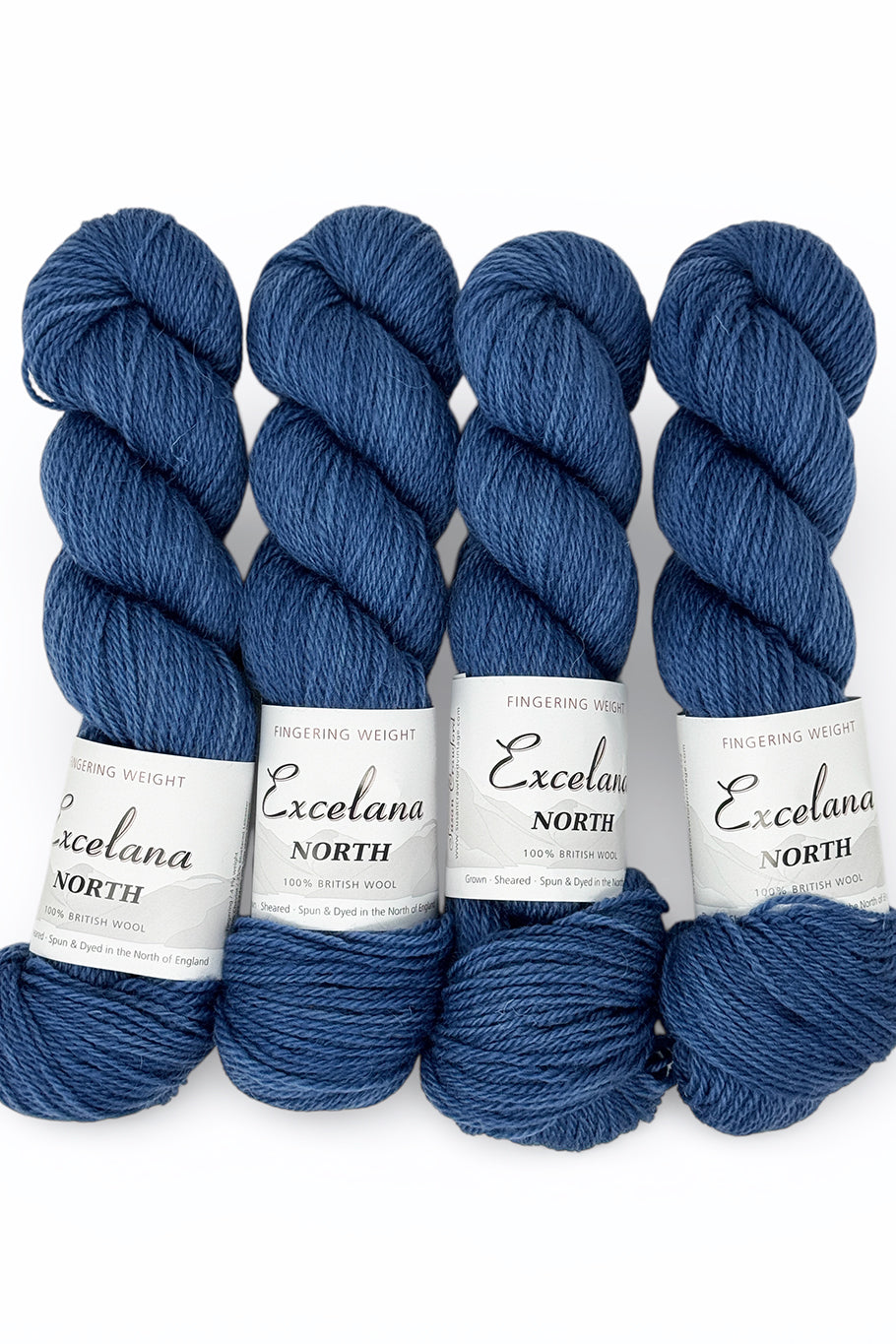 Excelana North Fingering weight - Happy Accident - Pale Cornflower Blue