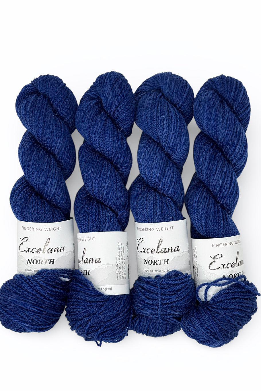 Excelana North Fingering weight - Happy Accident - Electric Blue