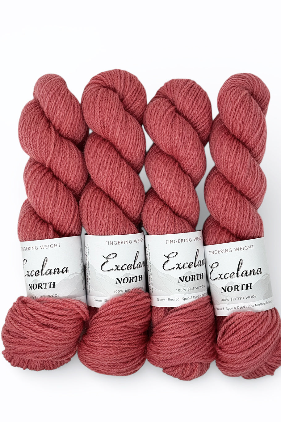 Excelana North Fingering weight - Happy Accident - Not Quite Rhubarb