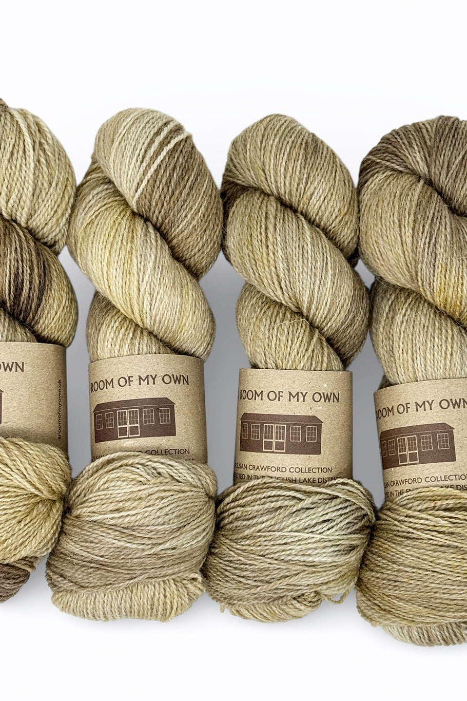 Fingering weight - LOCK - Happy Accident - Heavily Variegated Beige
