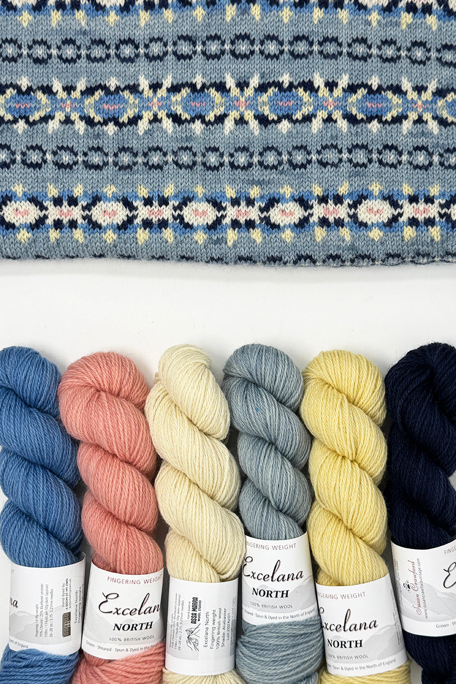 Lady's Sleeveless Fair Isle Pullover Yarn Kit