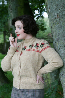 Pattern - Trimmed with Roses Cardigan