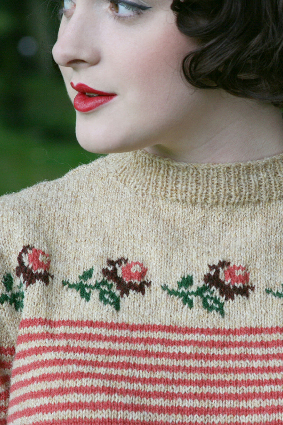 Pattern - Trimmed with Roses Jumper